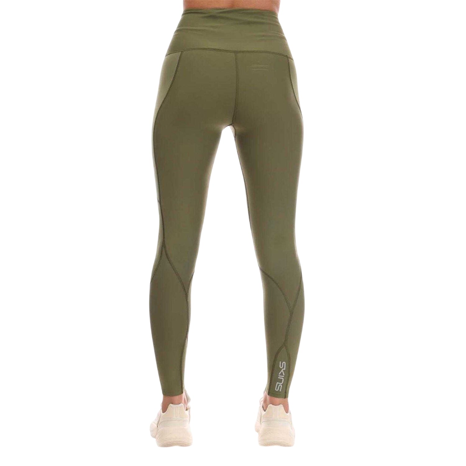 Khaki - Back - Skins Womens-Ladies Series-3 Skyscraper Leggings