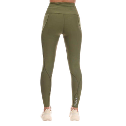 Khaki - Back - Skins Womens-Ladies Series-3 Skyscraper Leggings