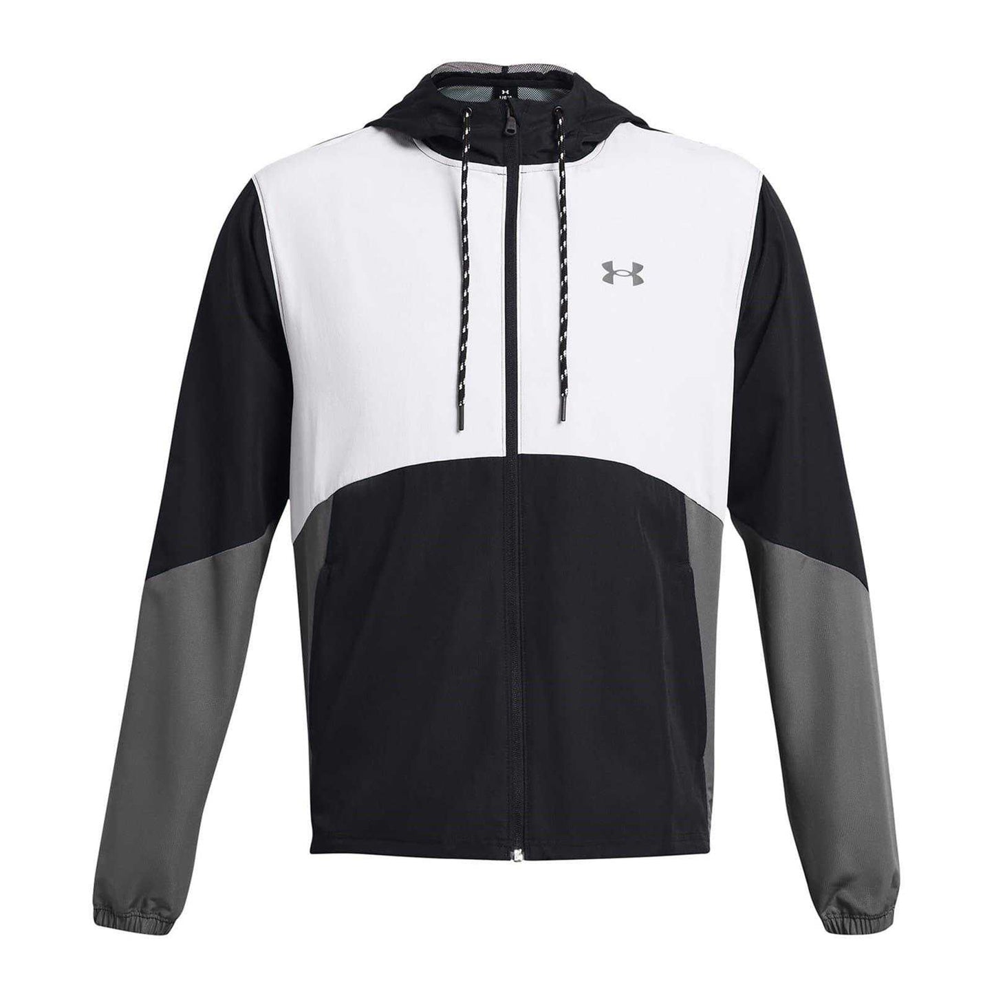 Black - Front - Under Armour Mens Legacy Hooded Windbreaker