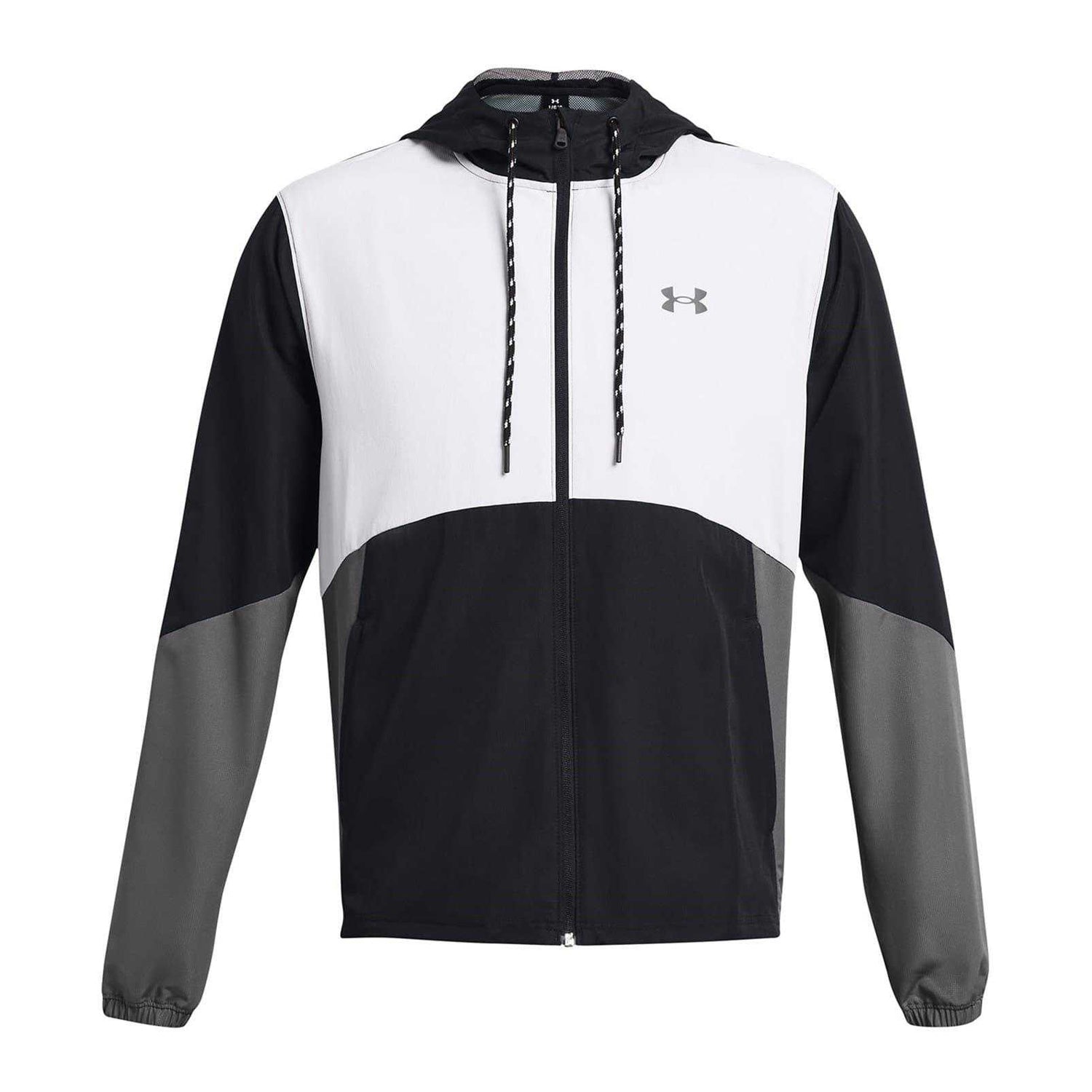 Black - Front - Under Armour Mens Legacy Hooded Windbreaker