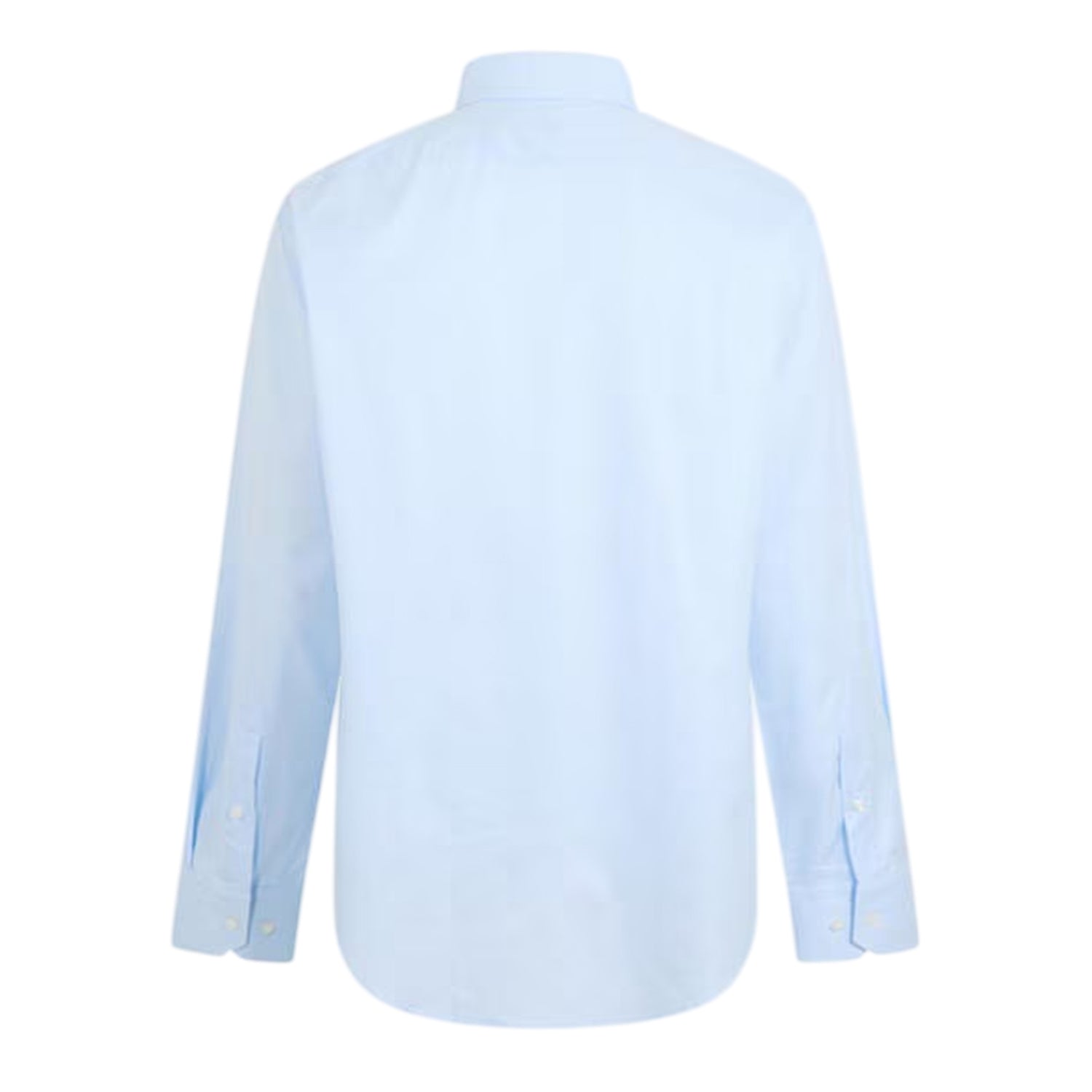 Blue - Back - Boss Mens Joe Oxford Spread Collar Long-Sleeved Formal Shirt