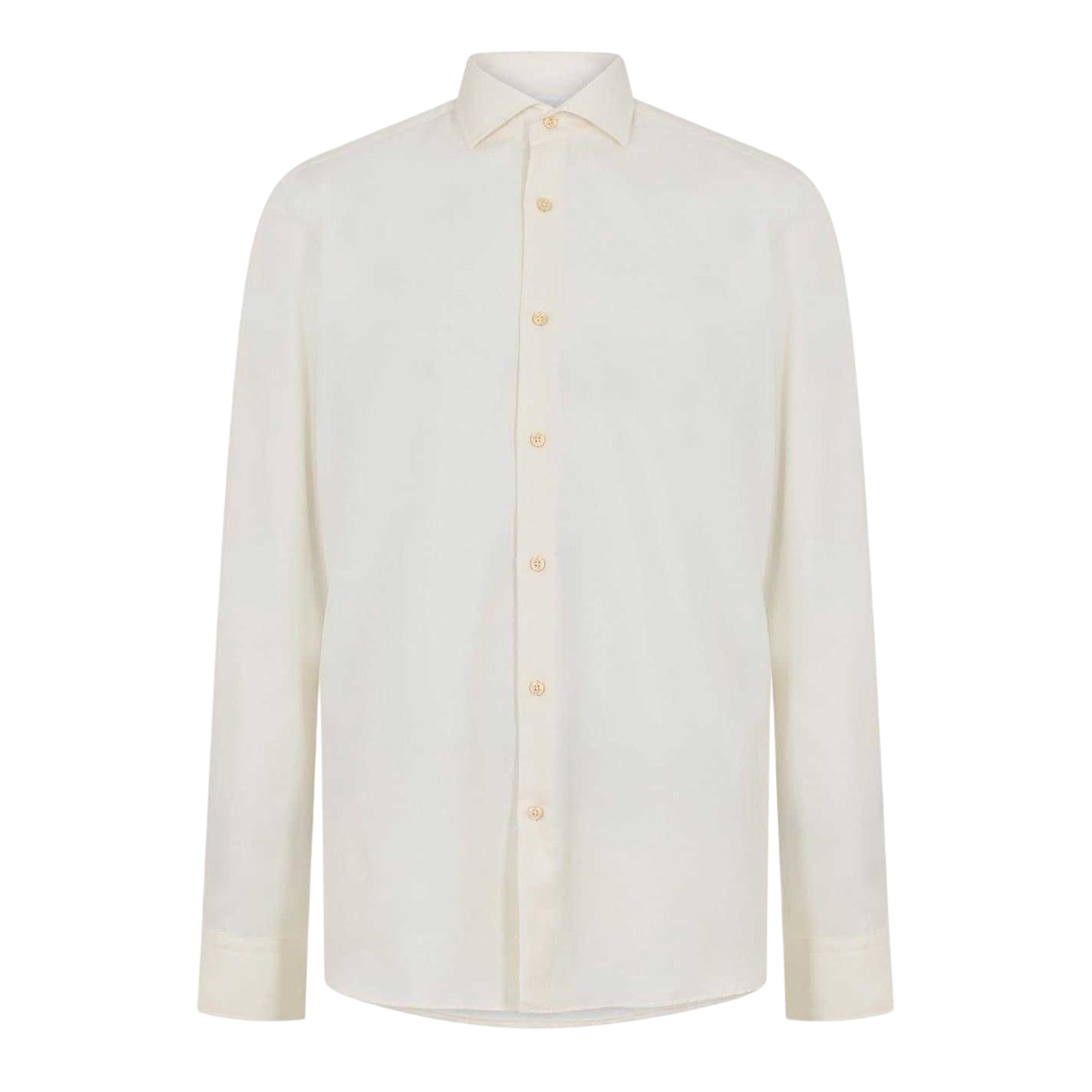 White - Front - Boss Mens Joe Oxford Spread Collar Long-Sleeved Formal Shirt
