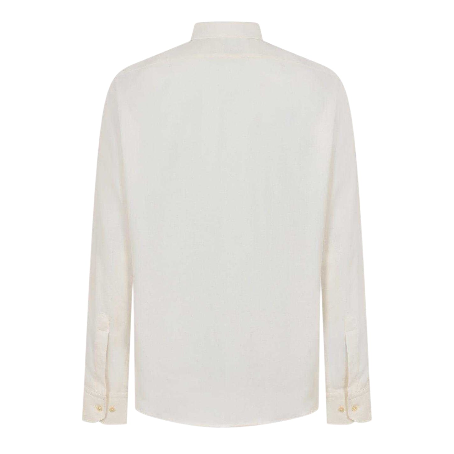 White - Back - Boss Mens Joe Oxford Spread Collar Long-Sleeved Formal Shirt