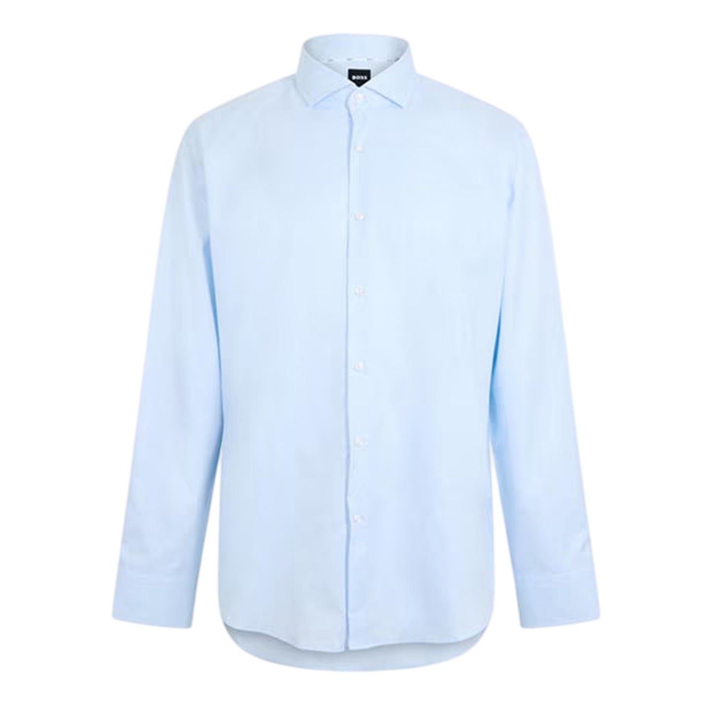 Blue - Front - Boss Mens Joe Oxford Spread Collar Long-Sleeved Formal Shirt
