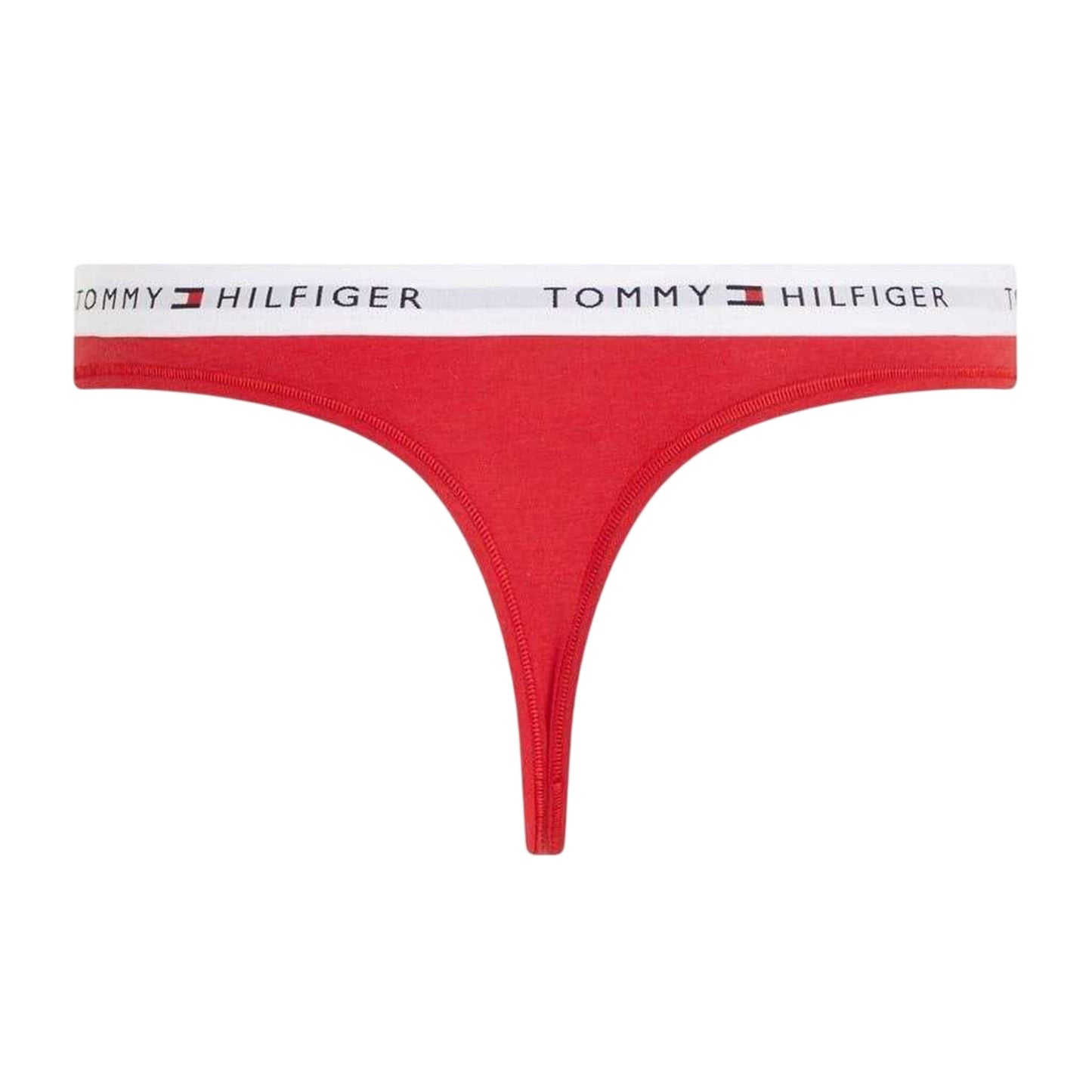 Primary Red - Back - Tommy Hilfiger Womens-Ladies Organic Cotton Thong