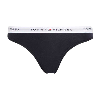 Desert Sky - Front - Tommy Hilfiger Womens-Ladies Organic Cotton Thong