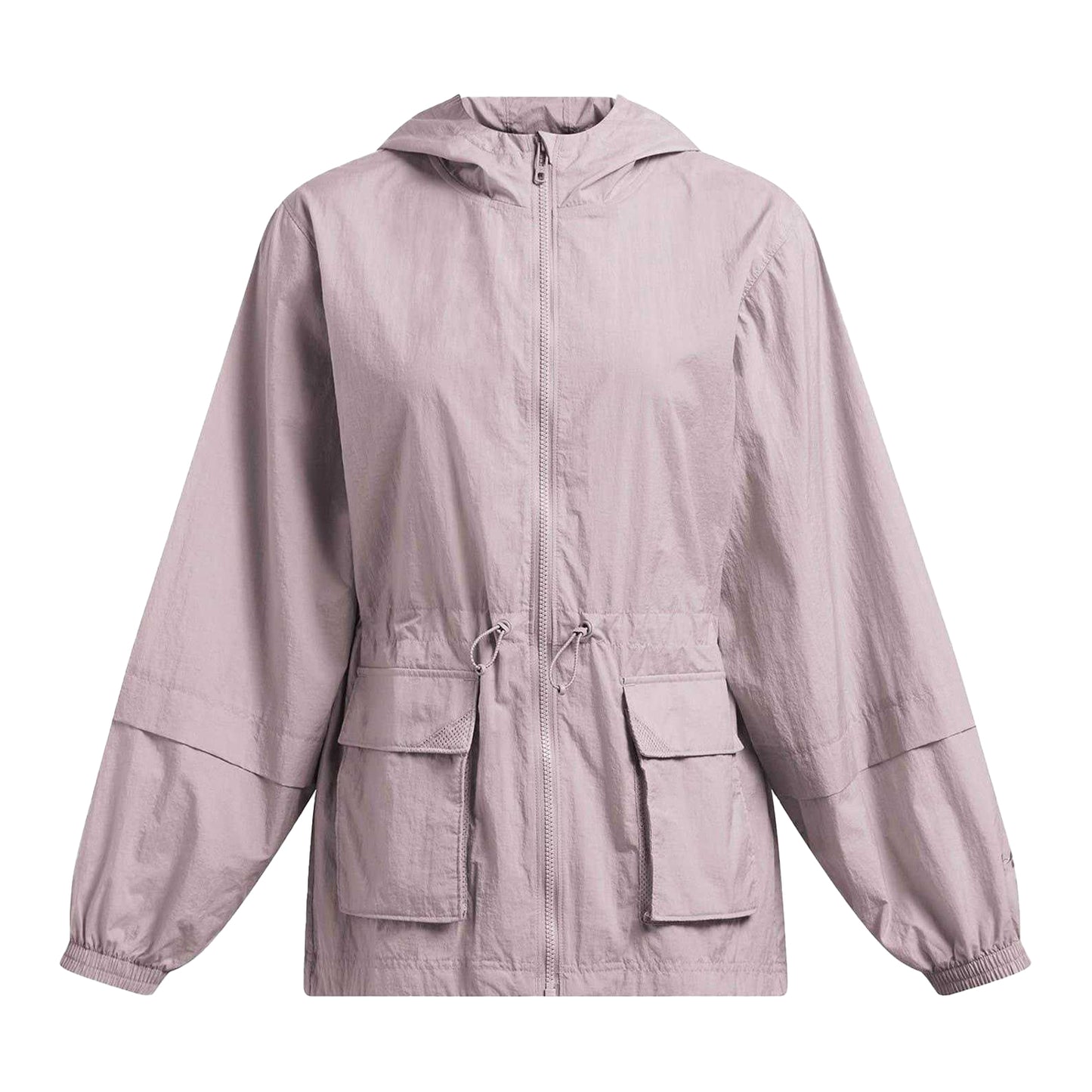 Grey - Front - Under Armour Womens-Ladies Drawstring Waist Windbreaker