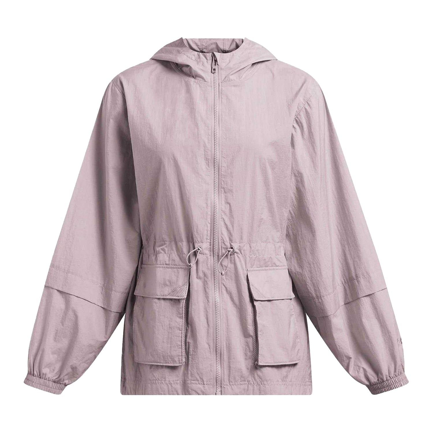 Grey - Front - Under Armour Womens-Ladies Drawstring Waist Windbreaker