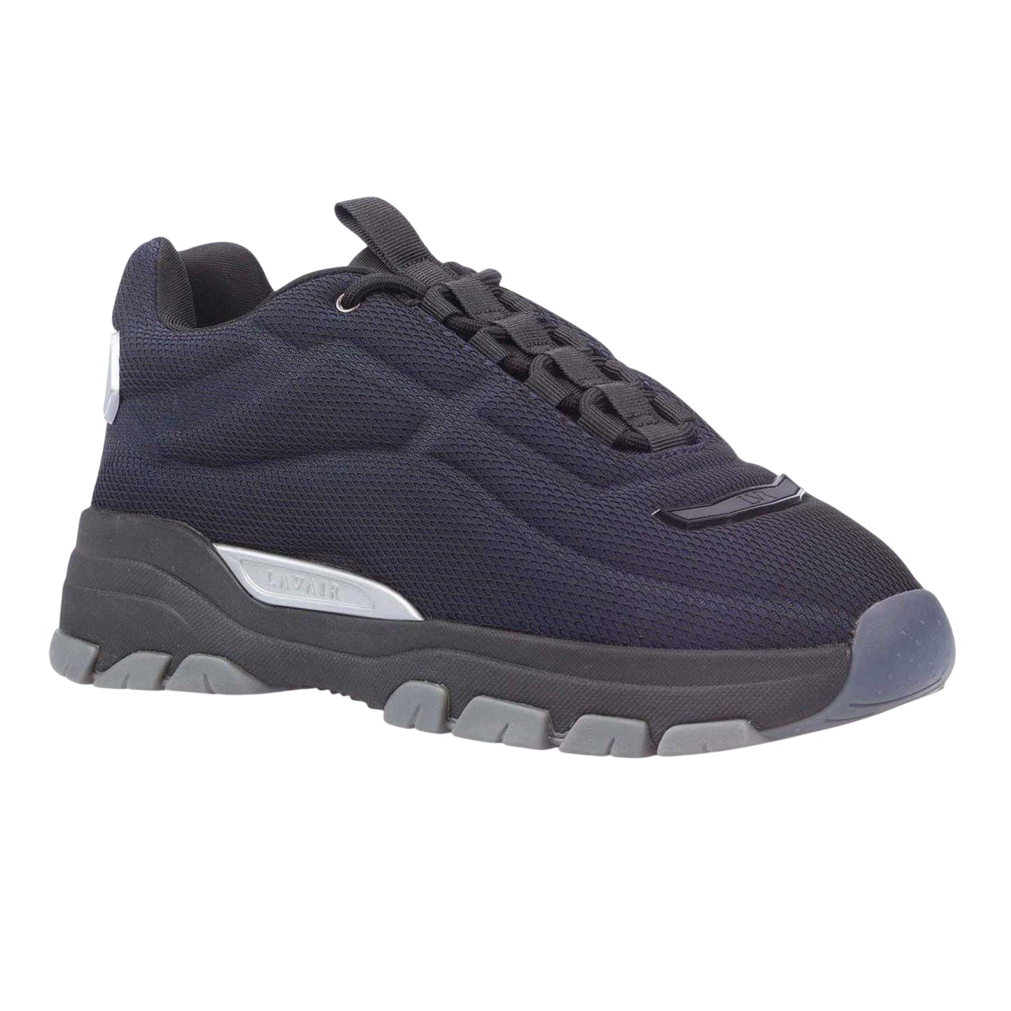 Navy - Side - Lavair Mens Exo Chunky Sole Trainers