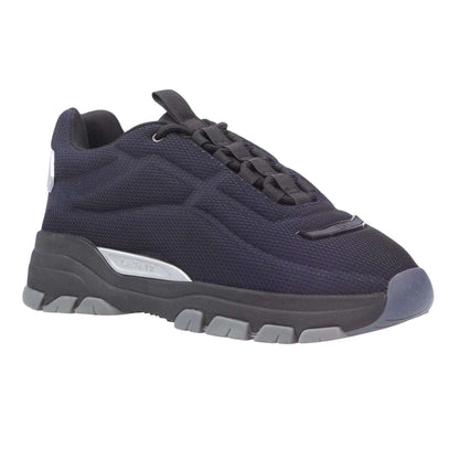 Navy - Side - Lavair Mens Exo Chunky Sole Trainers