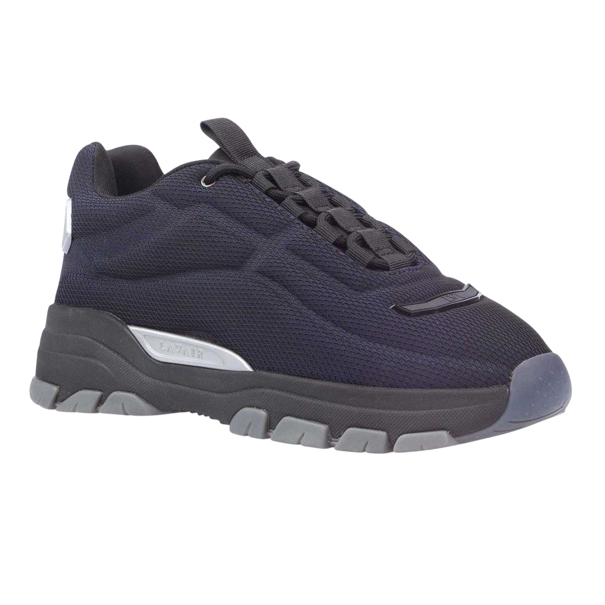 Navy - Side - Lavair Mens Exo Chunky Sole Trainers