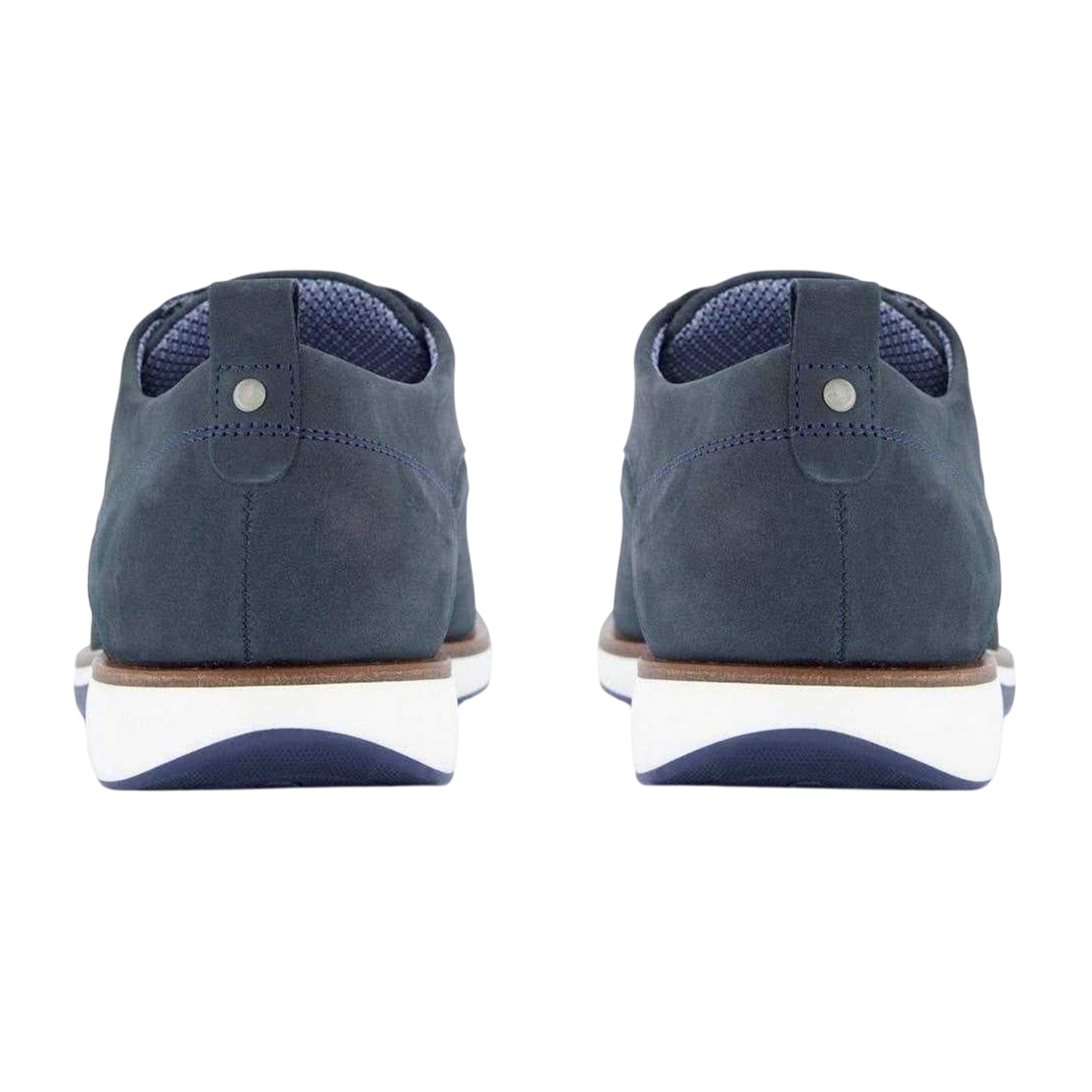 Blue - Back - Dune London Mens Balad Leather Shoes