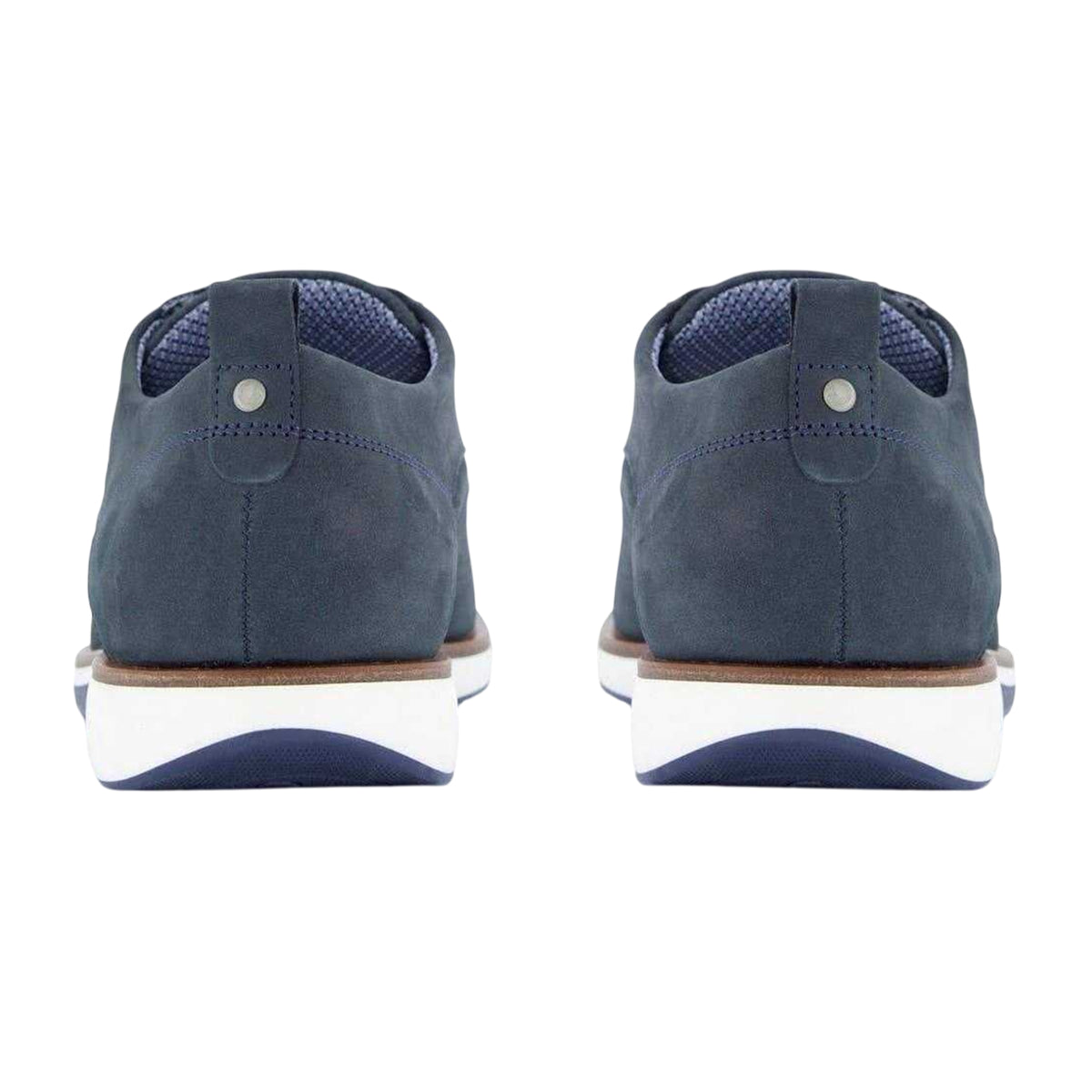 Blue - Back - Dune London Mens Balad Leather Shoes