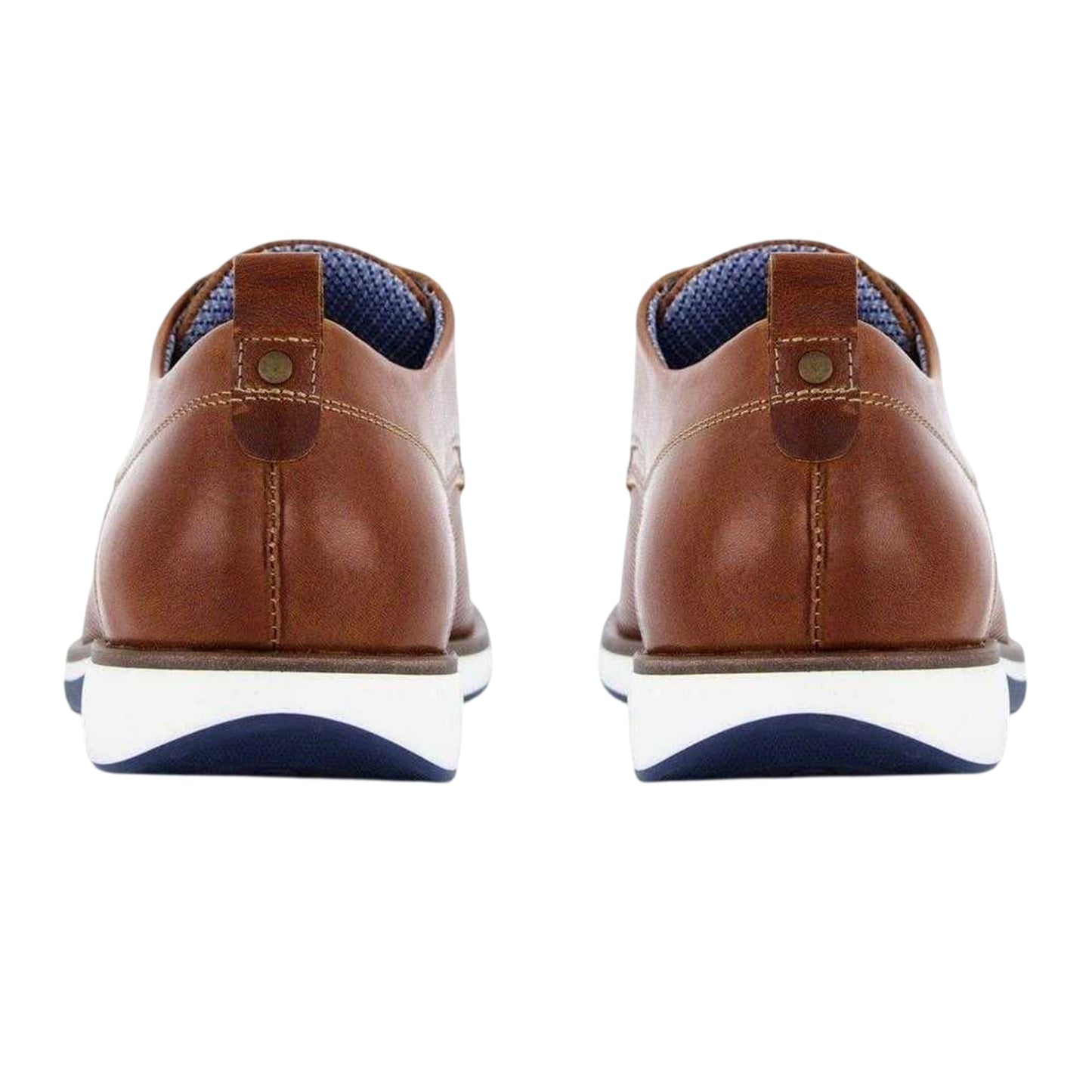 Tan - Back - Dune London Mens Balad Leather Shoes