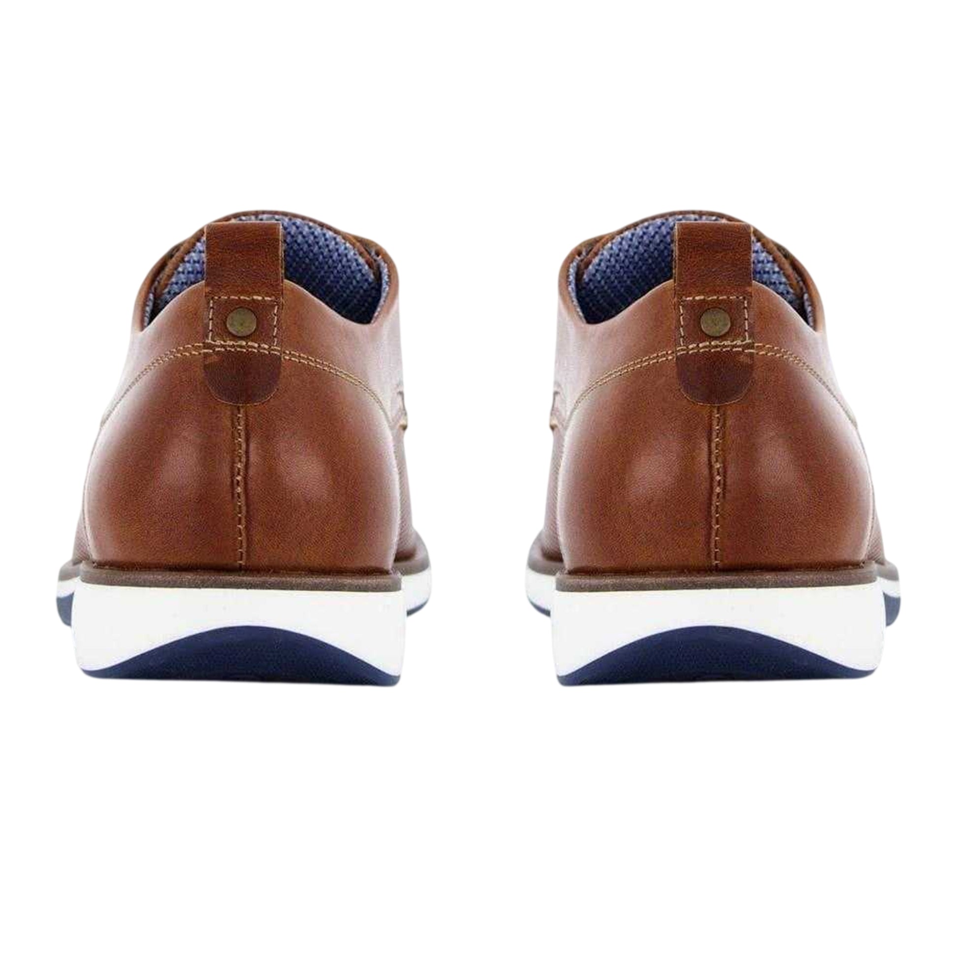 Tan - Back - Dune London Mens Balad Leather Shoes