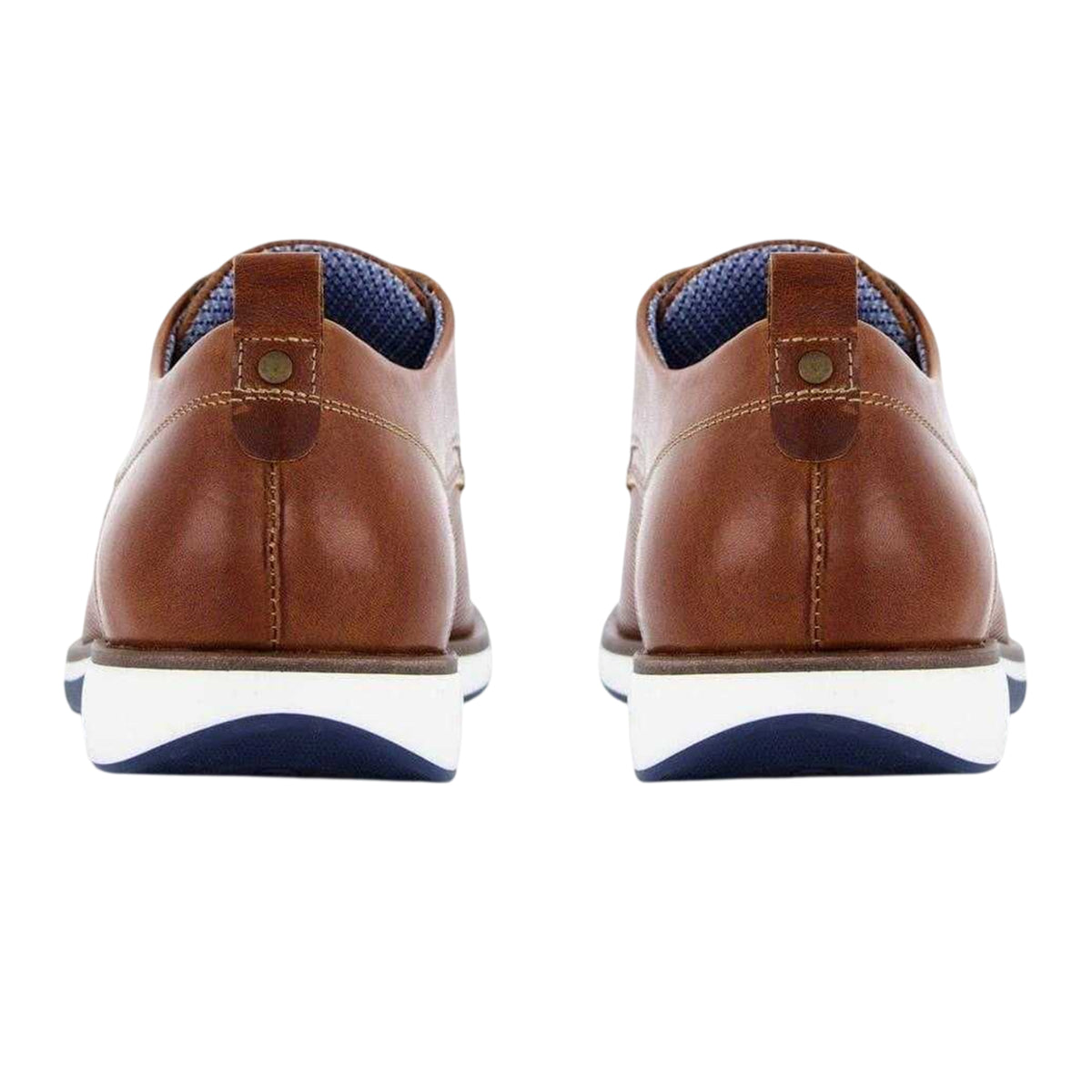 Tan - Back - Dune London Mens Balad Leather Shoes
