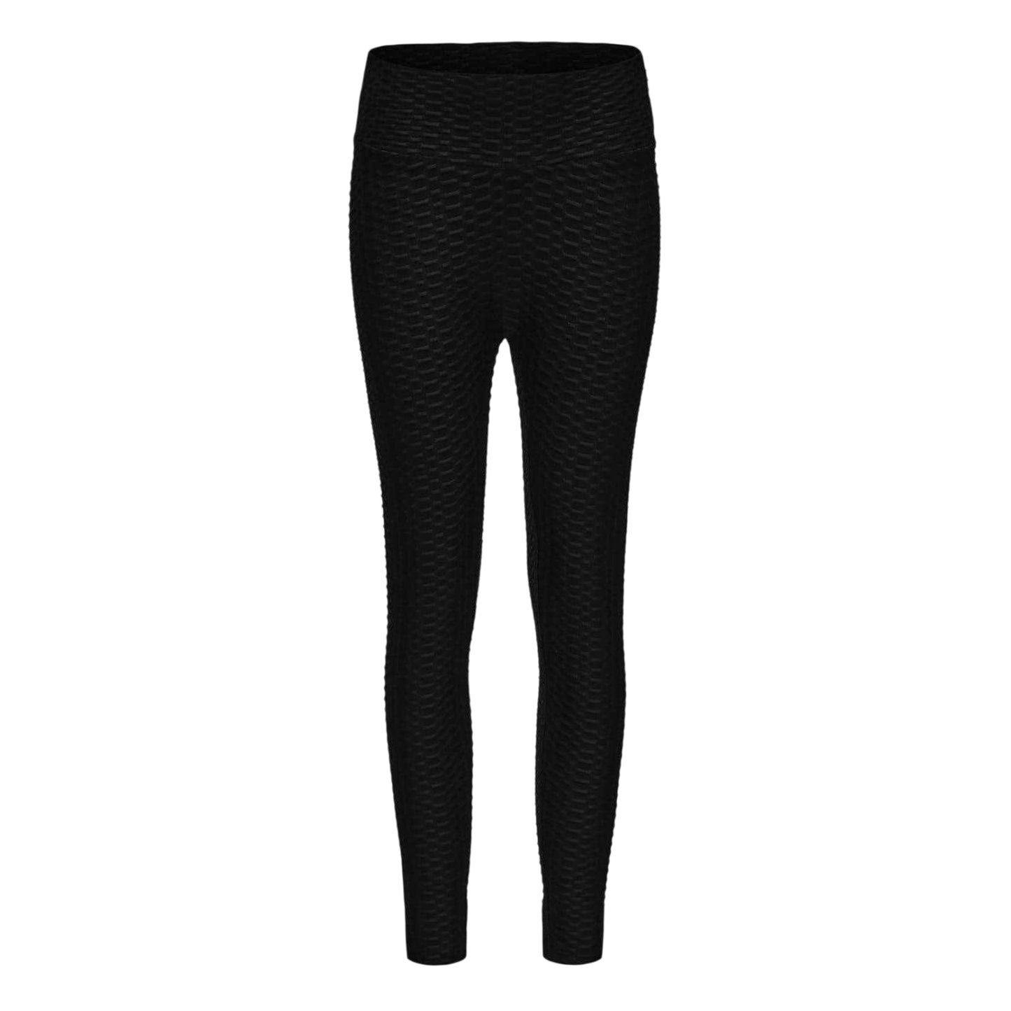 Black - Front - Miso Womens-Ladies Honeycomb Leggings