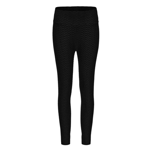 Black - Front - Miso Womens-Ladies Honeycomb Leggings
