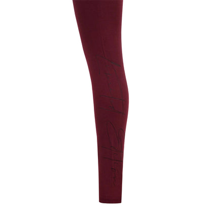 Cherry Red - Side - Miso Womens-Ladies Leggings