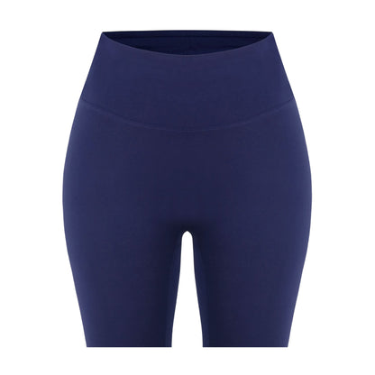 Navy - Side - Miso Womens-Ladies High Waist Leggings