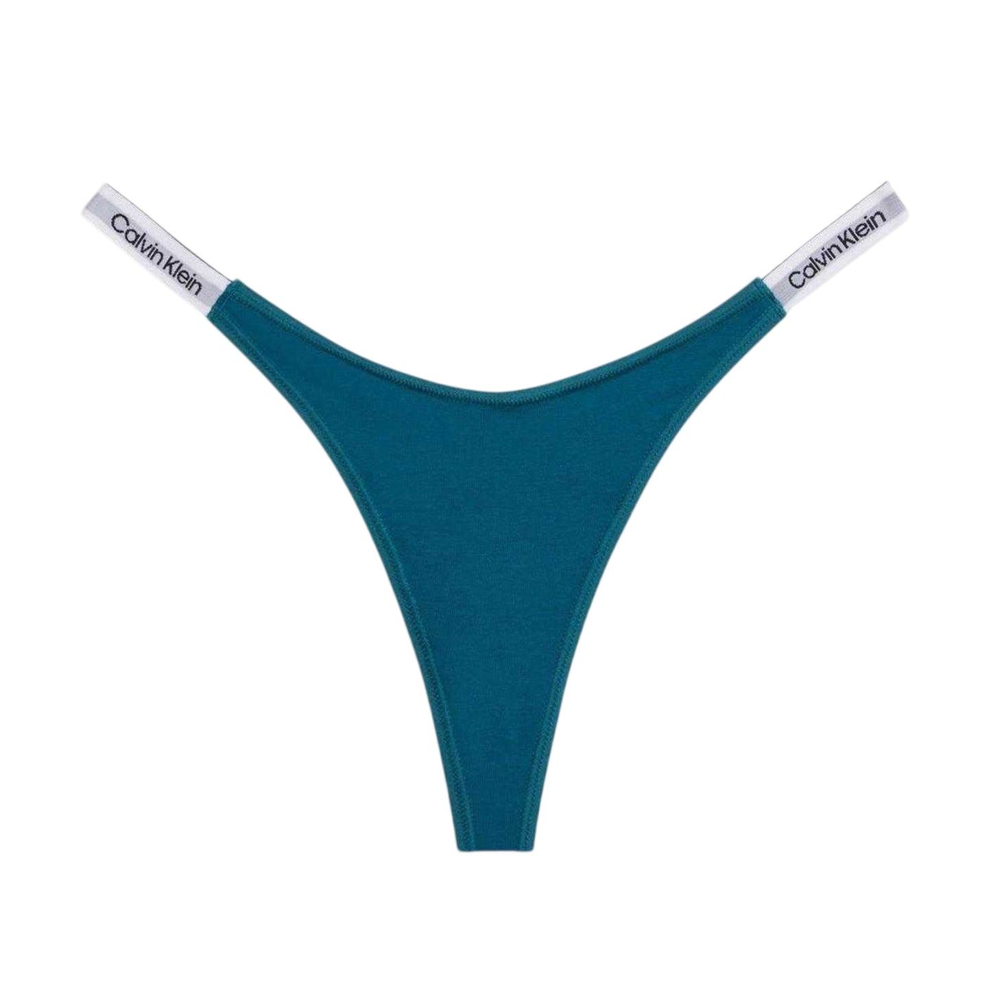 Bay Green - Front - Calvin Klein Womens-Ladies Logo Soft Seamless Thong