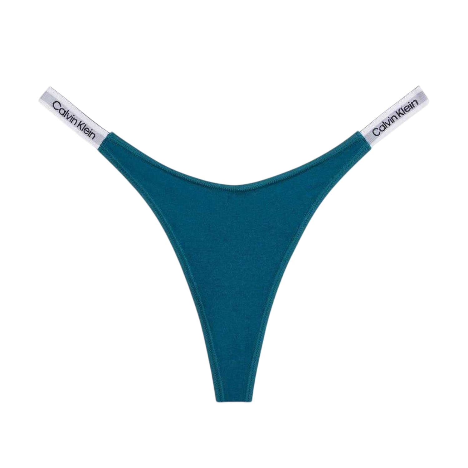 Bay Green - Front - Calvin Klein Womens-Ladies Logo Soft Seamless Thong