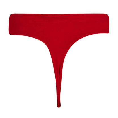 Red - Back - Adidas Womens-Ladies Adicolor Flex 3 Stripes Thong