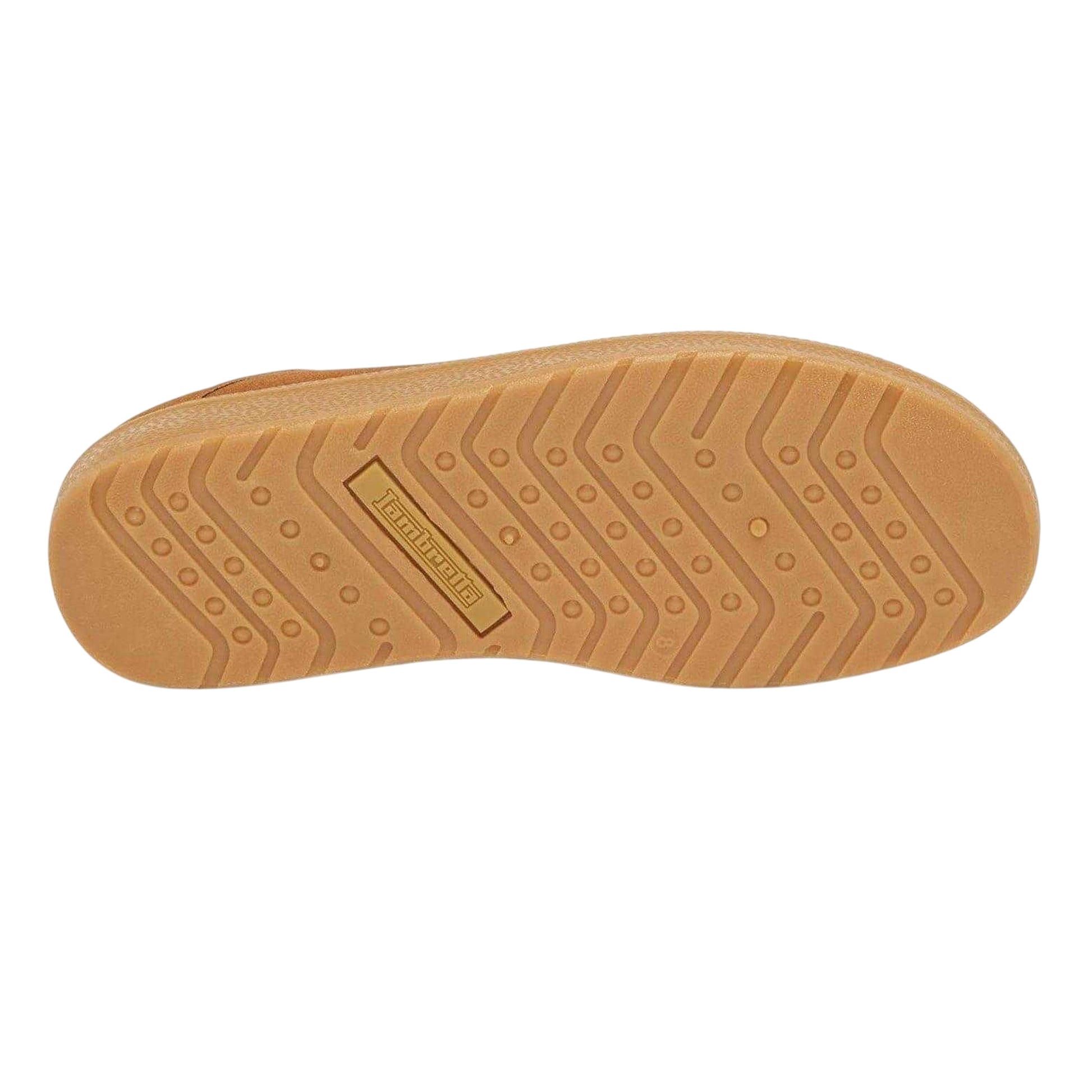 Tan - Back - Lambretta Mens Panda Lace Up Flat Casual Shoes