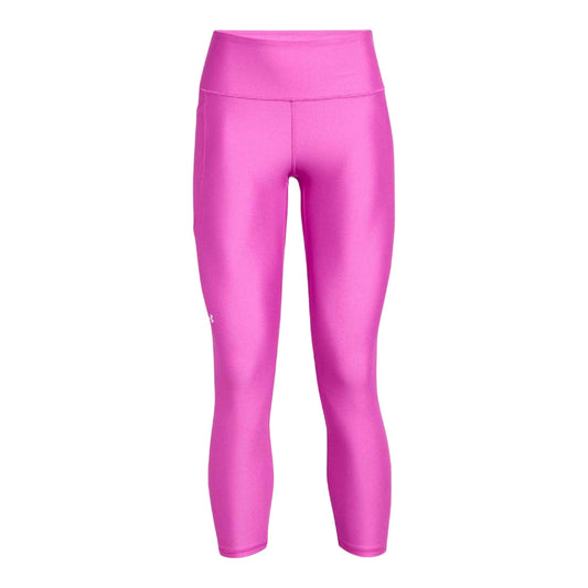 Pink - Front - Under Armour Womens-Ladies HeatGear Leggings