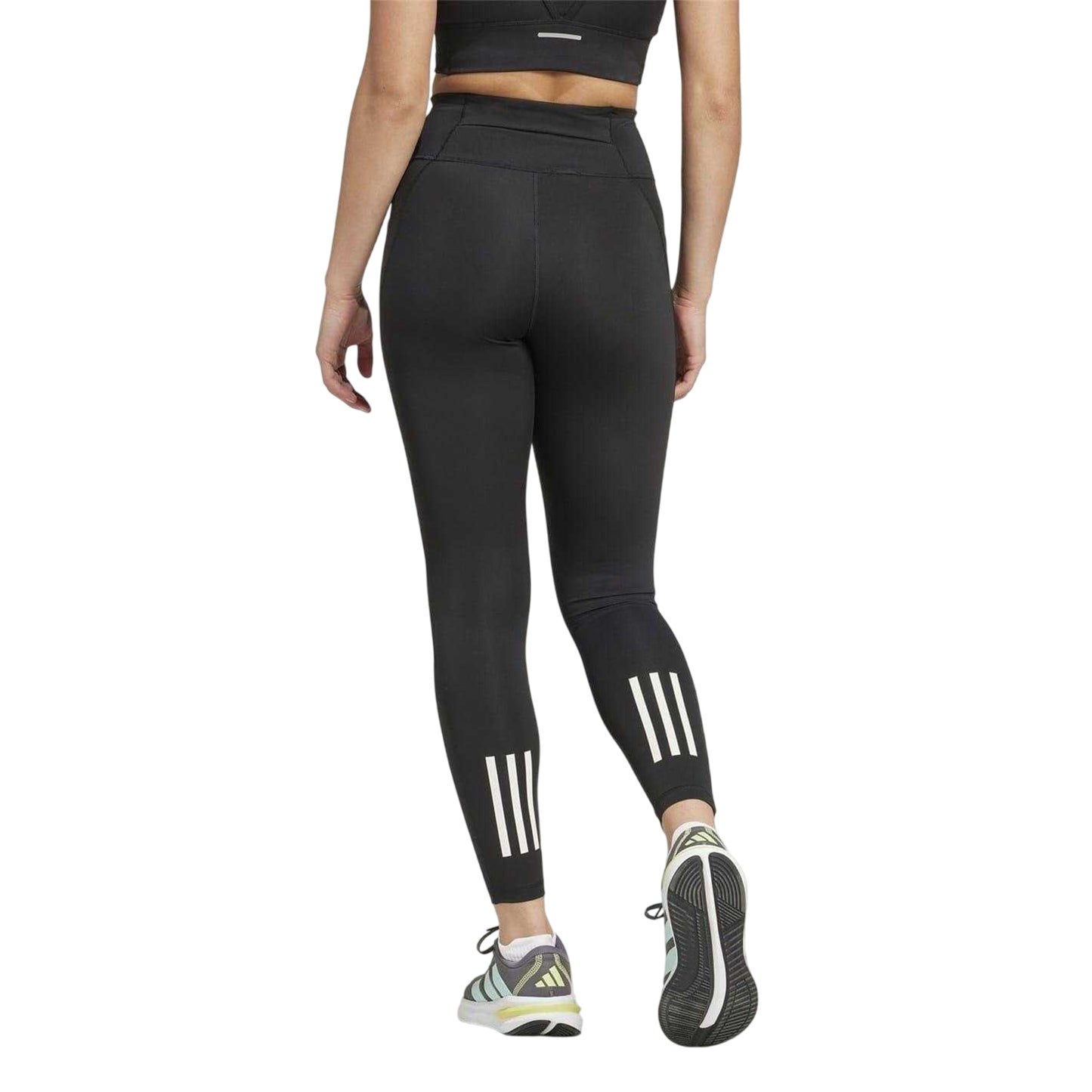 Black - Back - Adidas Womens-Ladies Own The Run 7-8 Leggings