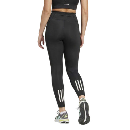 Black - Back - Adidas Womens-Ladies Own The Run 7-8 Leggings
