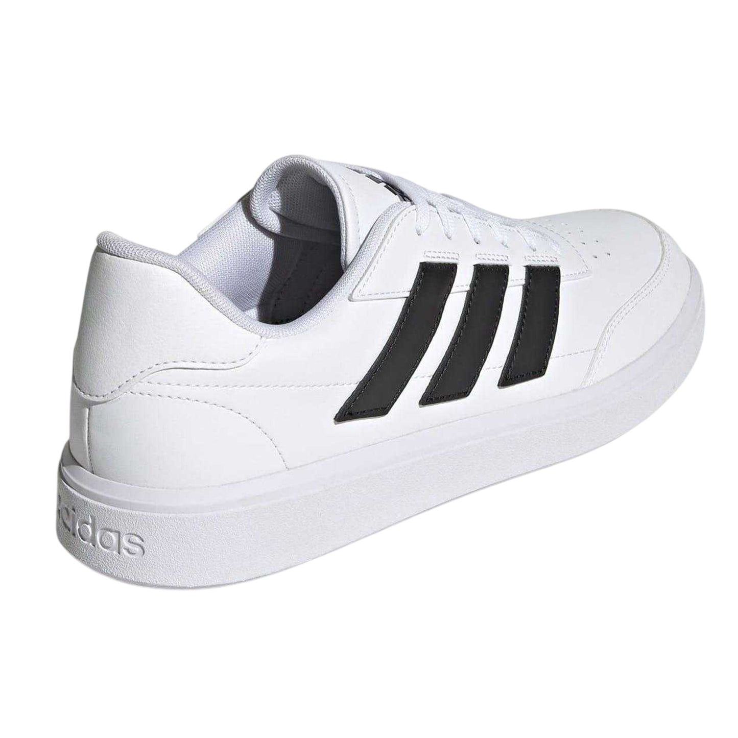 White - Back - Adidas Mens Courtblock Flat Trainers
