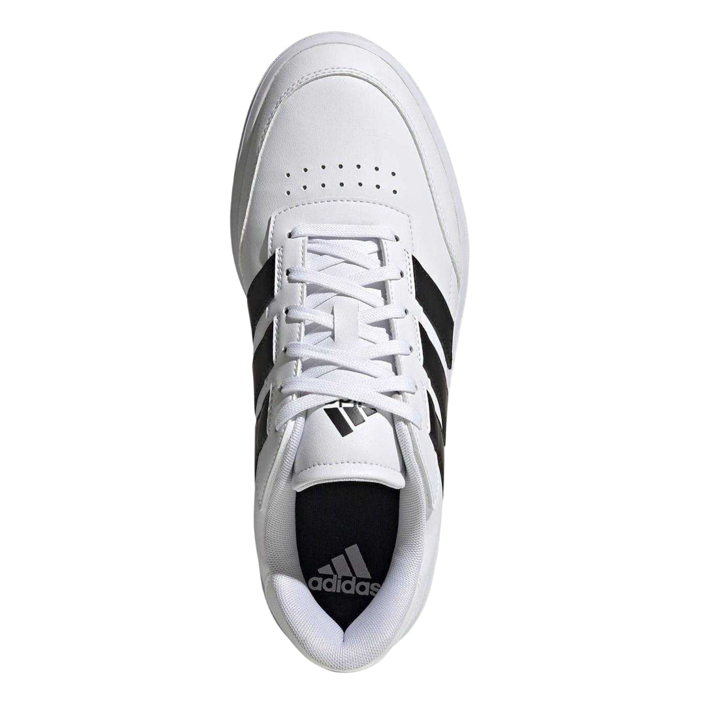 White - Lifestyle - Adidas Mens Courtblock Flat Trainers