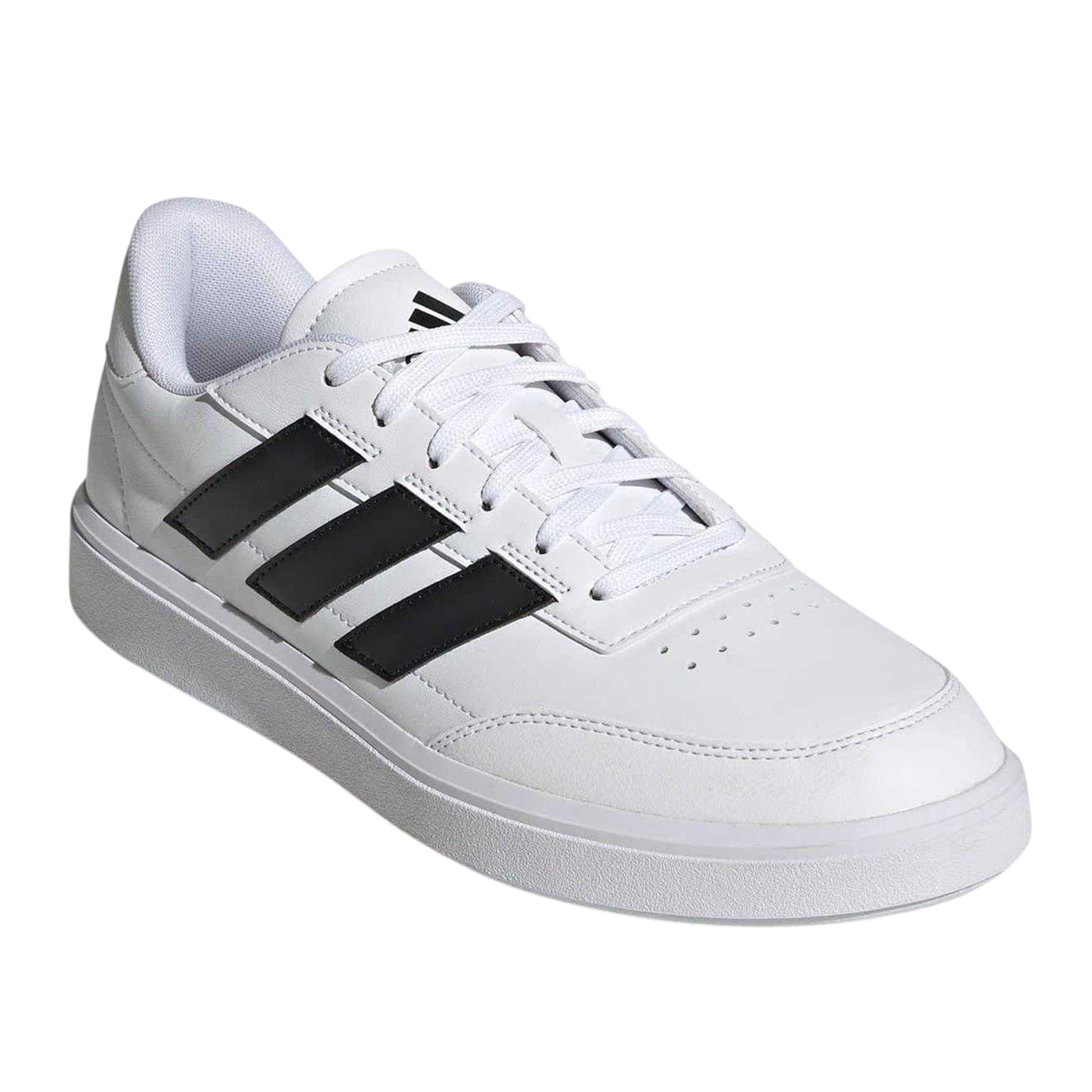 White - Pack Shot - Adidas Mens Courtblock Flat Trainers