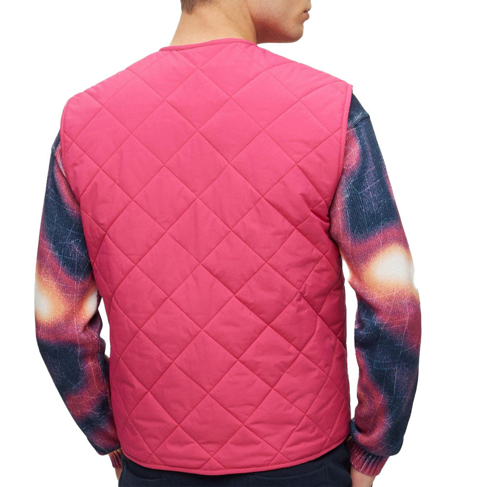 Pink - Back - Boss Mens Okella Gilet
