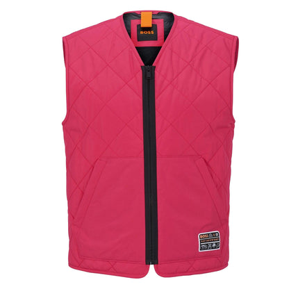 Pink - Front - Boss Mens Okella Gilet