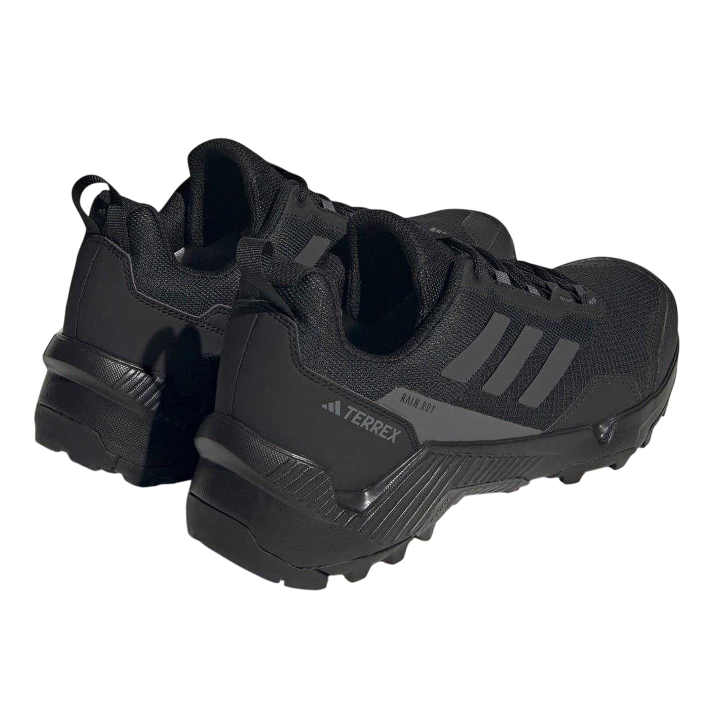 Black-Grey - Back - Adidas Mens Terrex Eastrail Waterproof Walking Shoes