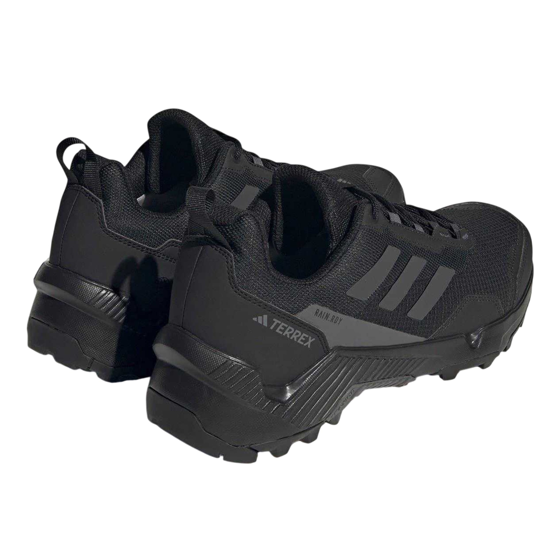Black-Grey - Back - Adidas Mens Terrex Eastrail Waterproof Walking Shoes