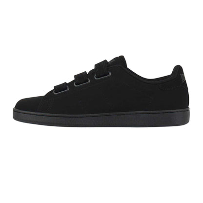 Black - Back - Lonsdale Mens Leyton Triple Strap Flat Trainers