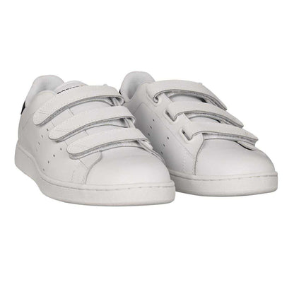 White-Navy - Pack Shot - Lonsdale Mens Leyton Triple Strap Flat Trainers