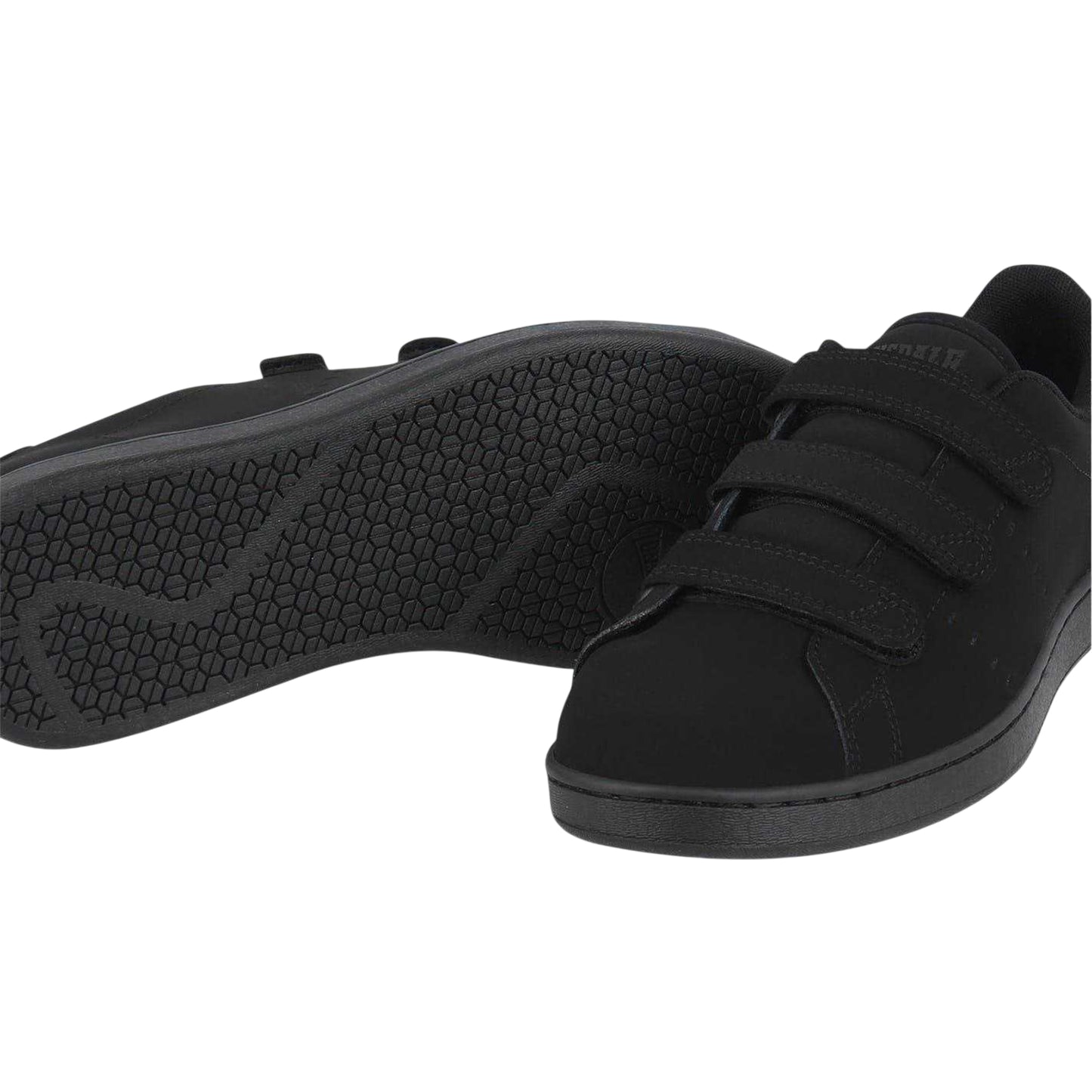 Black - Lifestyle - Lonsdale Mens Leyton Triple Strap Flat Trainers