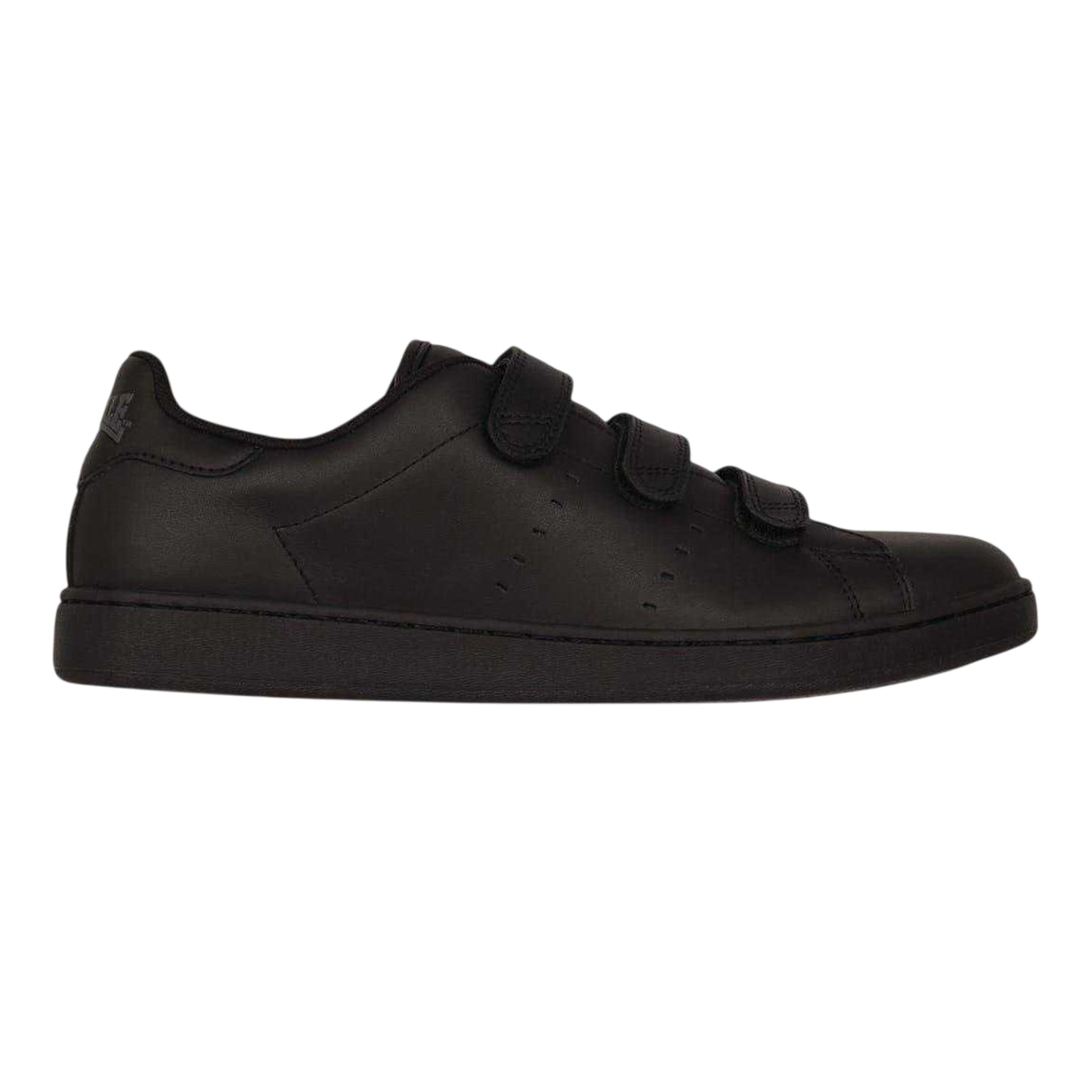 Black-Black - Front - Lonsdale Mens Leyton Triple Strap Flat Trainers