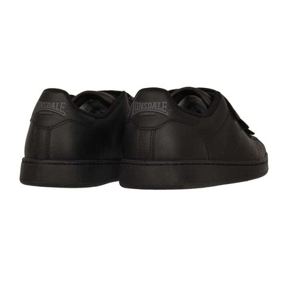 Black-Black - Back - Lonsdale Mens Leyton Triple Strap Flat Trainers
