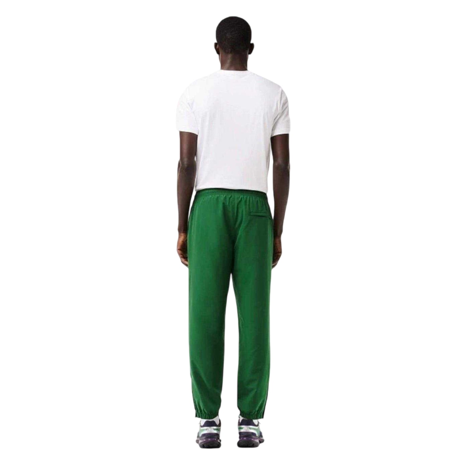 Green - Back - Lacoste Mens Sports Jogging Bottoms