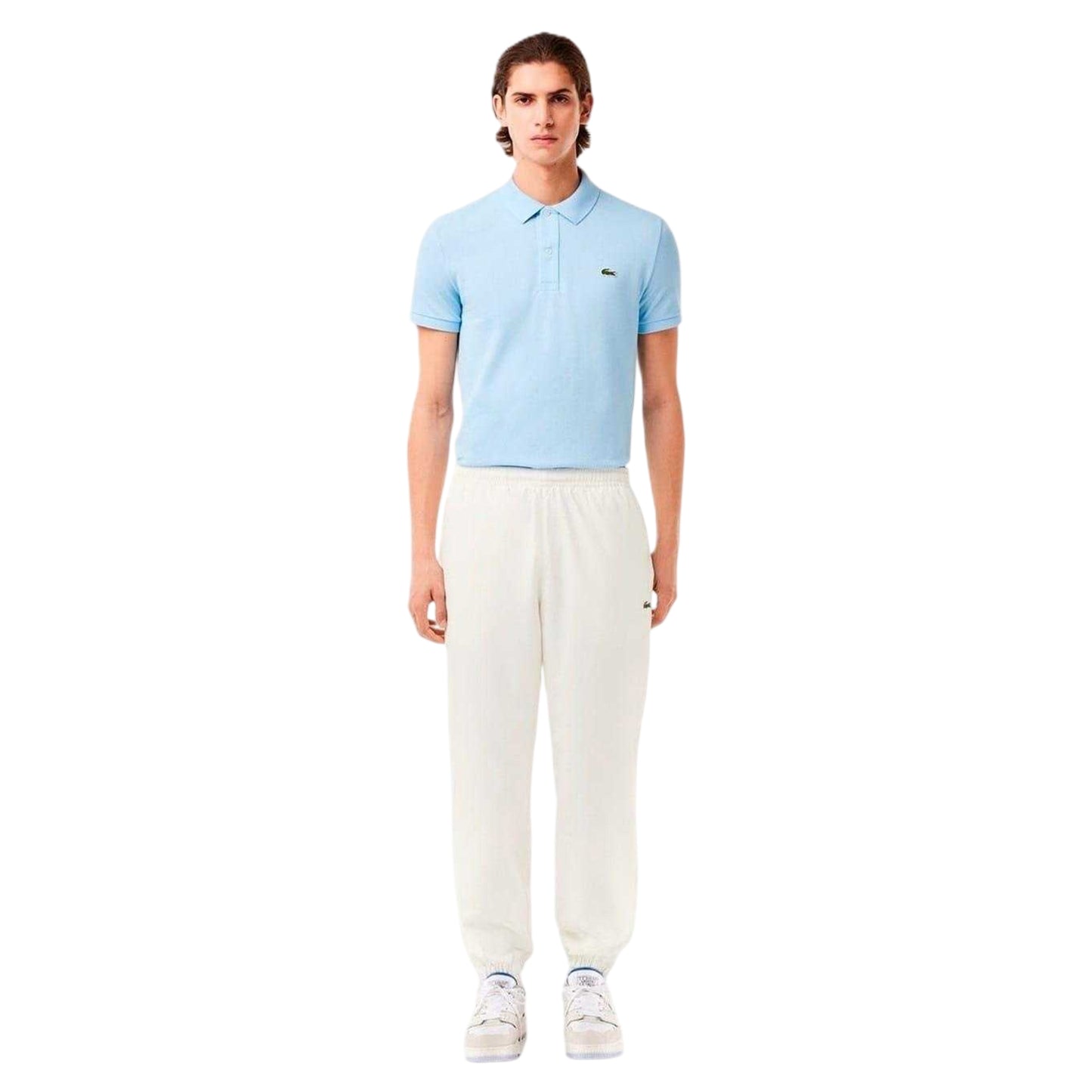 White - Front - Lacoste Mens Sports Jogging Bottoms