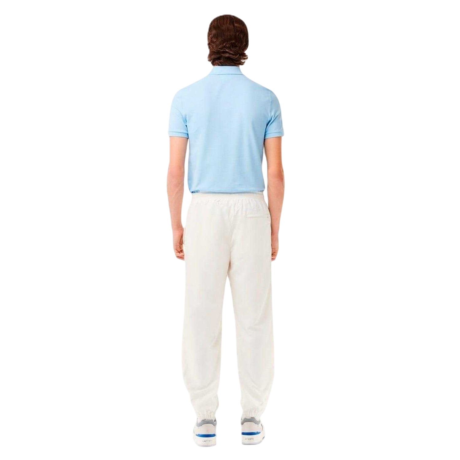 White - Back - Lacoste Mens Sports Jogging Bottoms