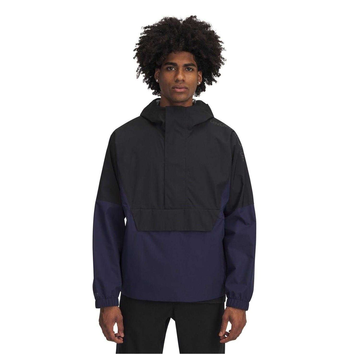 Black - Front - Under Armour Mens Cloudstrike Waterproof Anorak