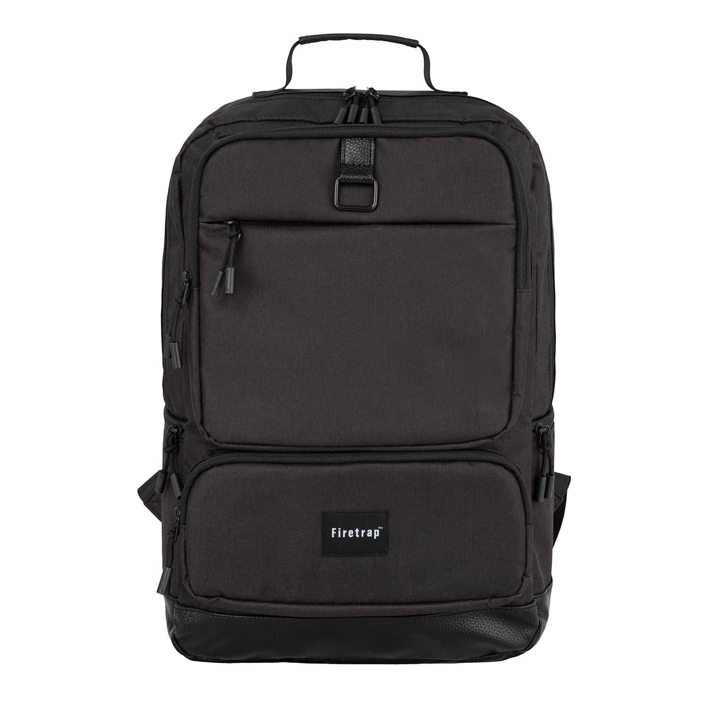 Black - Front - Firetrap Kingdom Laptop Backpack