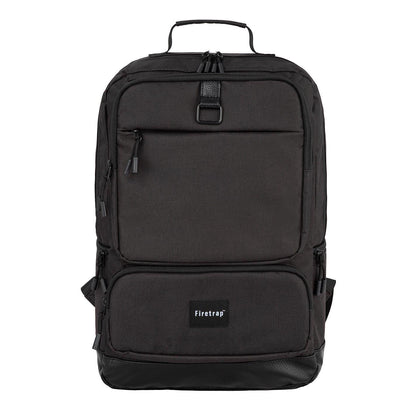 Black - Front - Firetrap Kingdom Laptop Backpack