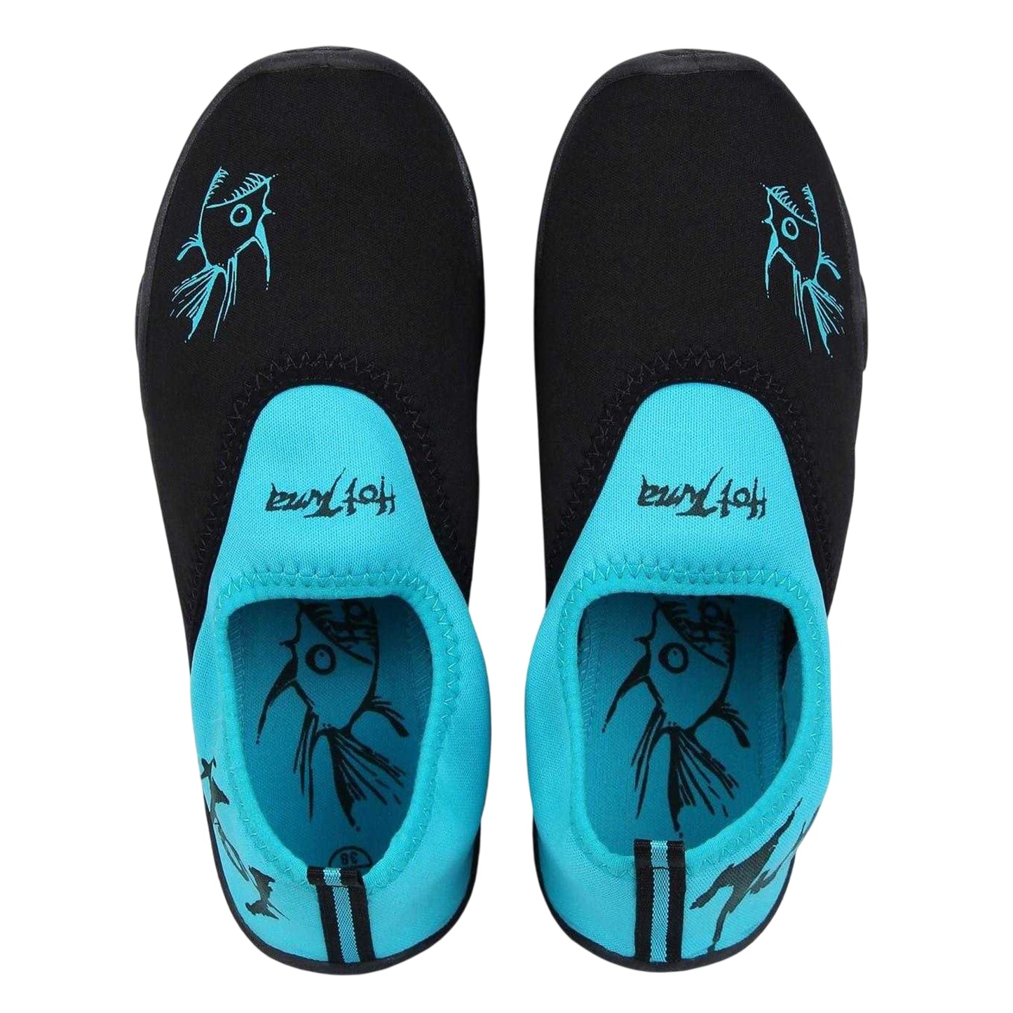 Black-Turquoise - Lifestyle - Hot Tuna Womens-Ladies Water Shoes